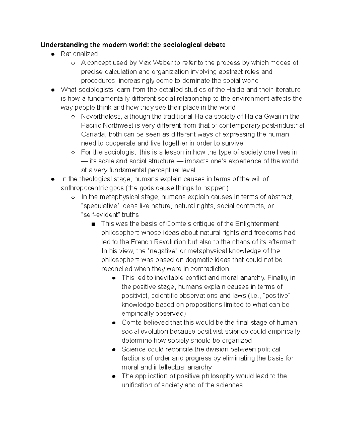 Sociology 101 understanding the modern world the sociological debate ...