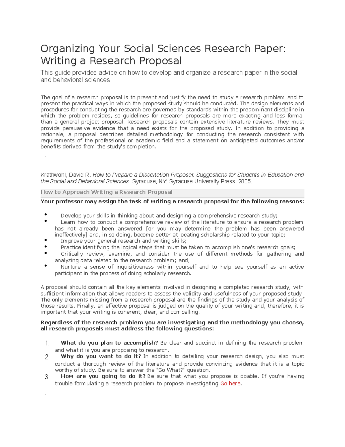 how to write a social sciences research paper