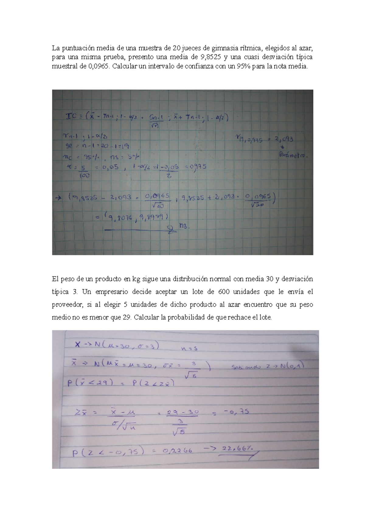 Ejercicio 1 Foro S2s2 - Estadística Descriptiva Y Probabilidades - UTP ...