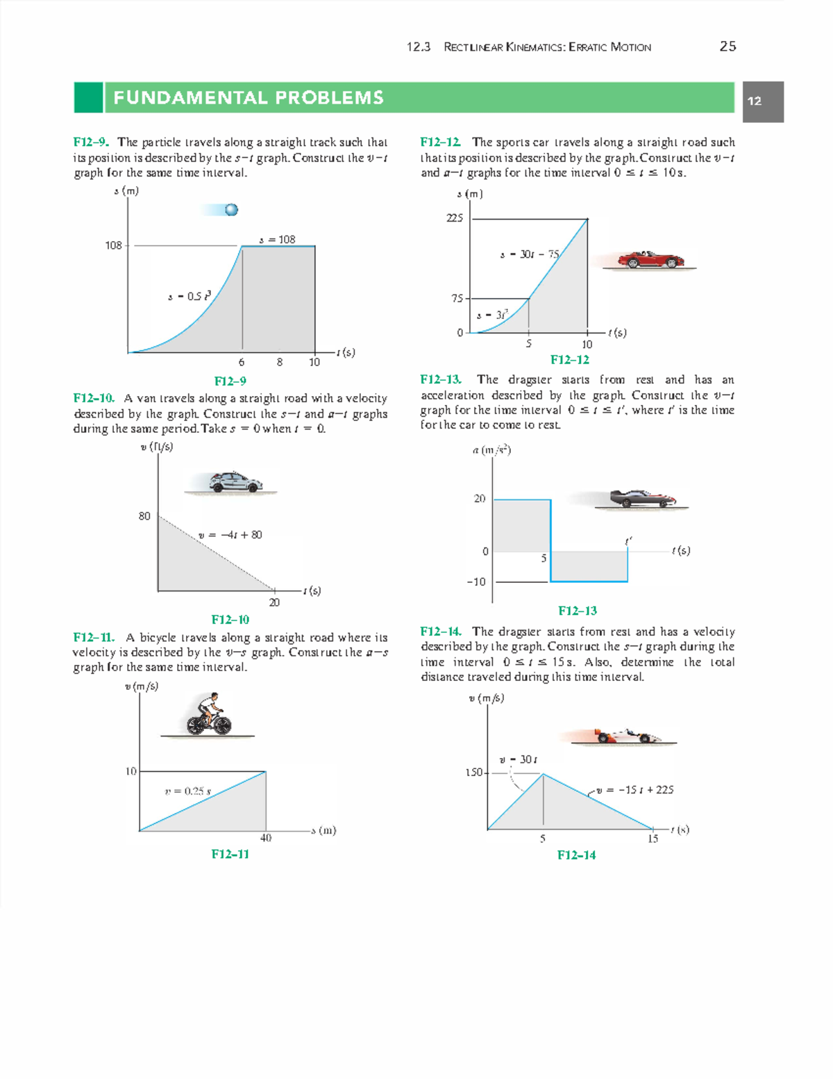 Rectilinear Kinematics Erratic Motion 2 - F U N DAM E N TA L P RO B L E ...