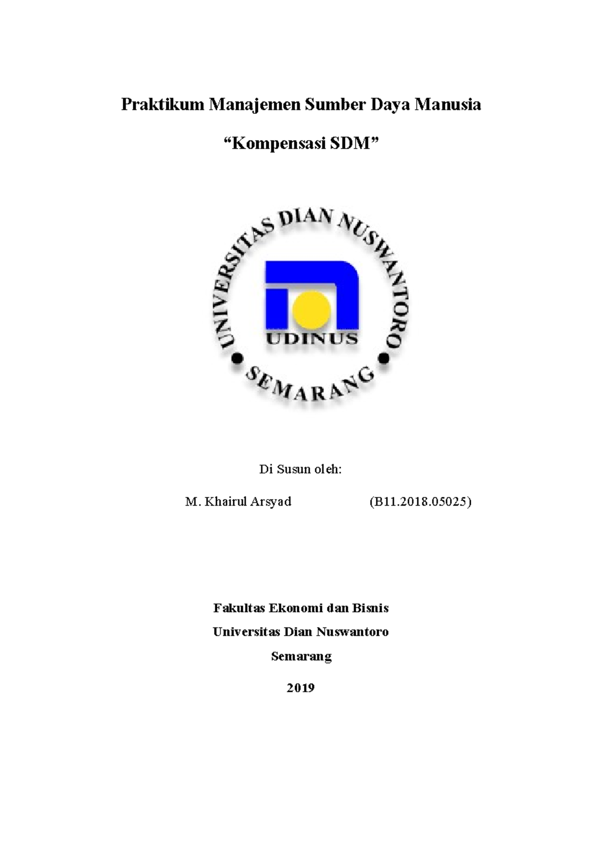 Kompensasi Sumber Daya Manusia - Praktikum Manajemen Sumber Daya ...