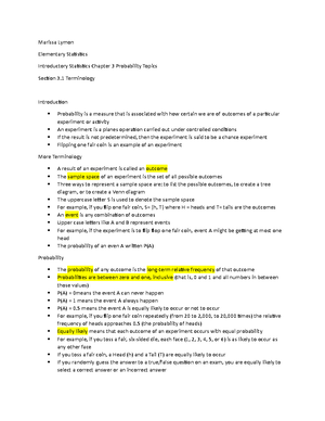 Section 3.2 Independent and Mutually Exclusive Events Power Point Notes ...