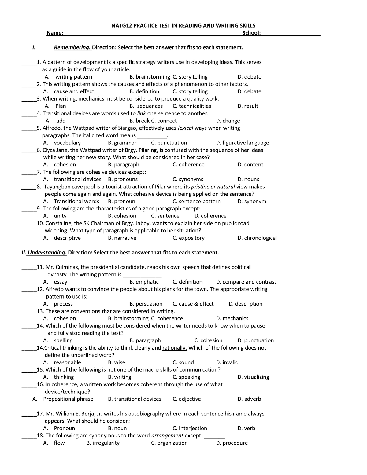 review-test-for-reading-and-writing-natg12-practice-test-in-reading