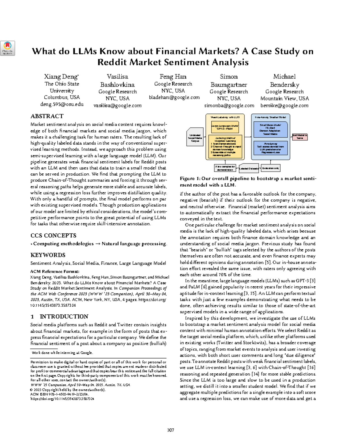 LLM with Reddit - What do LLMs Know about Financial Markets? A Case