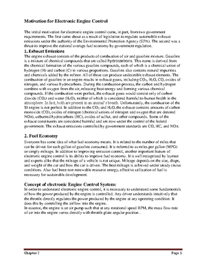 Unit-4 - Automotive electronics - Unit- 4 Digital Engine Control System ...