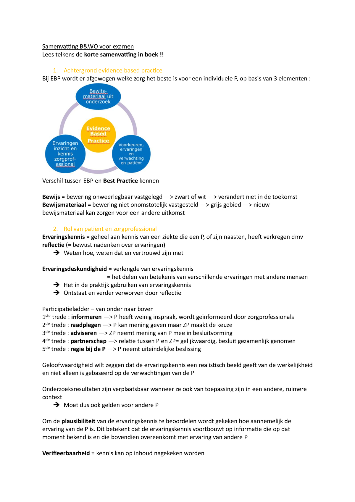 B&WO Periode 2 Samenvatting Volledig - Samenvatting B&WO Voor Examen ...