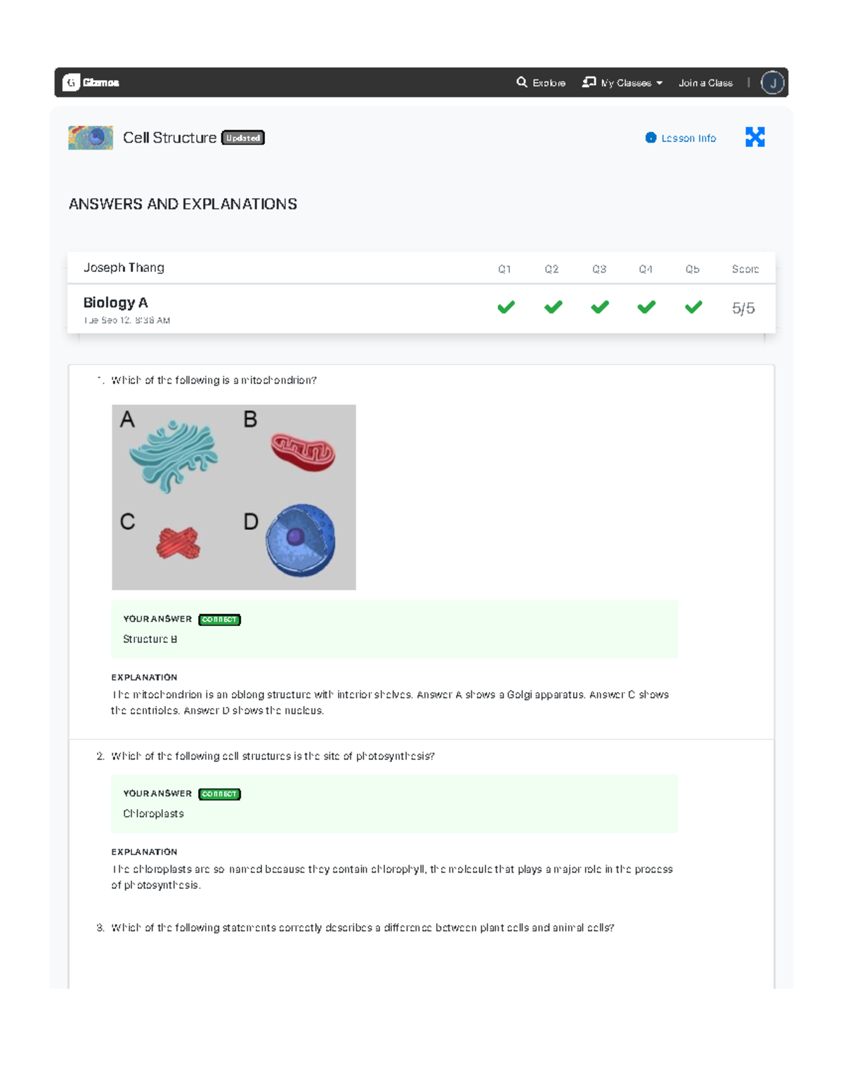 Cell Structure Gizmo - Lol - Cell Structure Updated Lesson Info ANSWERS ...