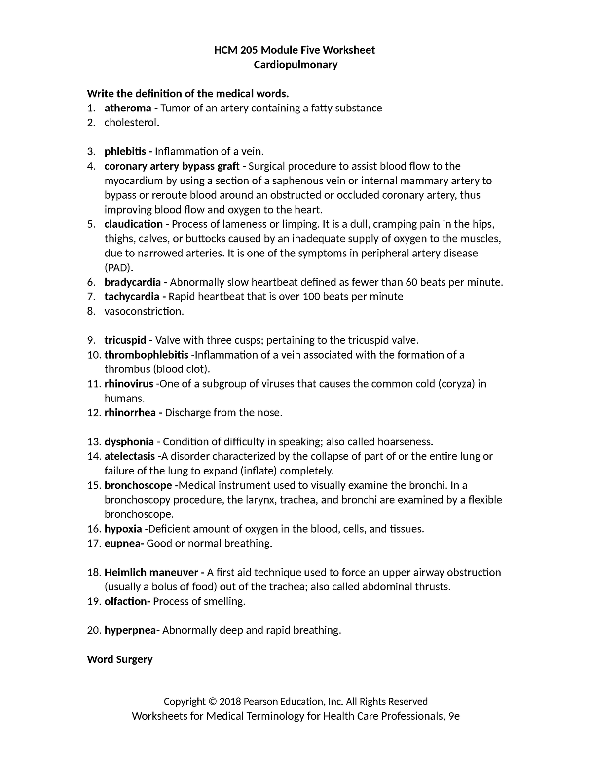 HCM 205 Module Five Worksheet.docx Christina Butler - HCM 205 Module ...