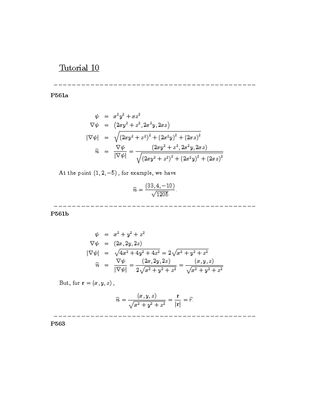 Tut 9 solutions - TUTORIAL - Tutorial 10 ...