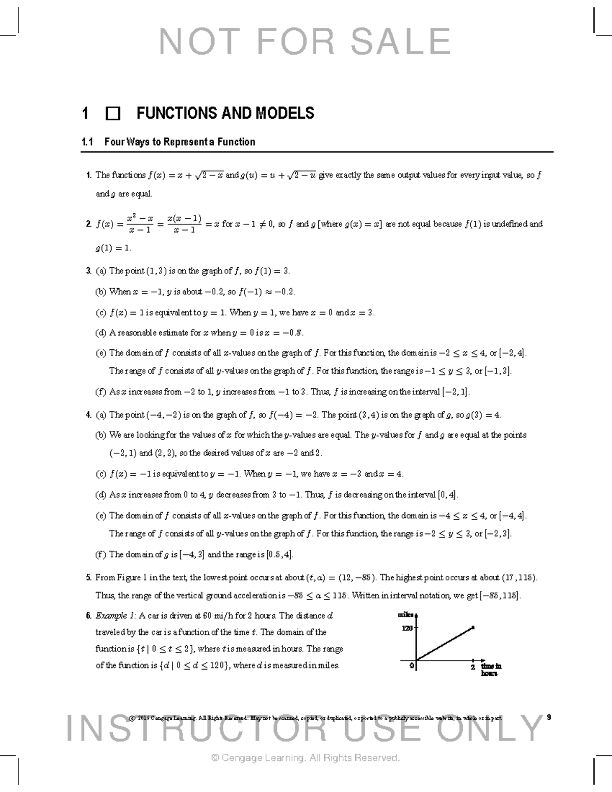 Chapter 1 CSM - Solution manual - 1 FUNCTIONS AND MODELS 1 Four Ways to ...