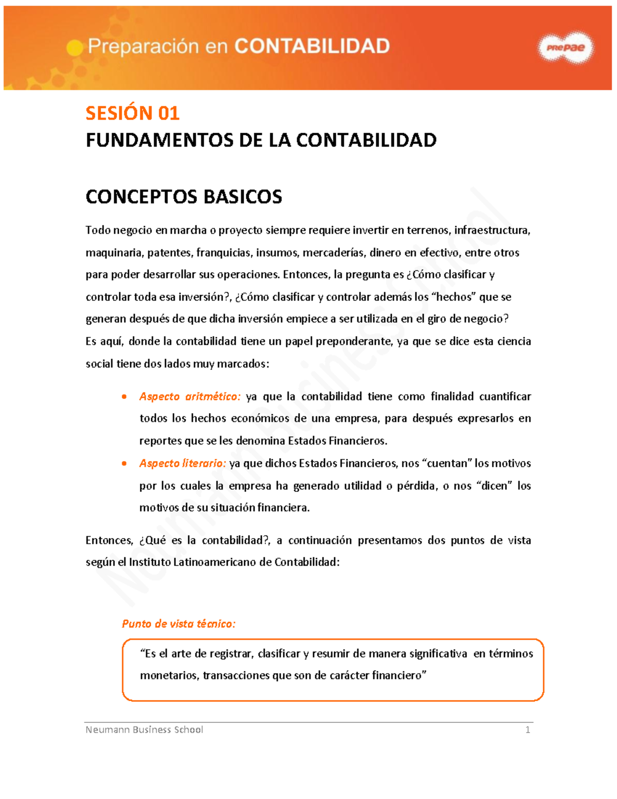 Sesion 1 Fundamentos De La Contabilidad 2 - SESIÓN 01 FUNDAMENTOS DE LA ...