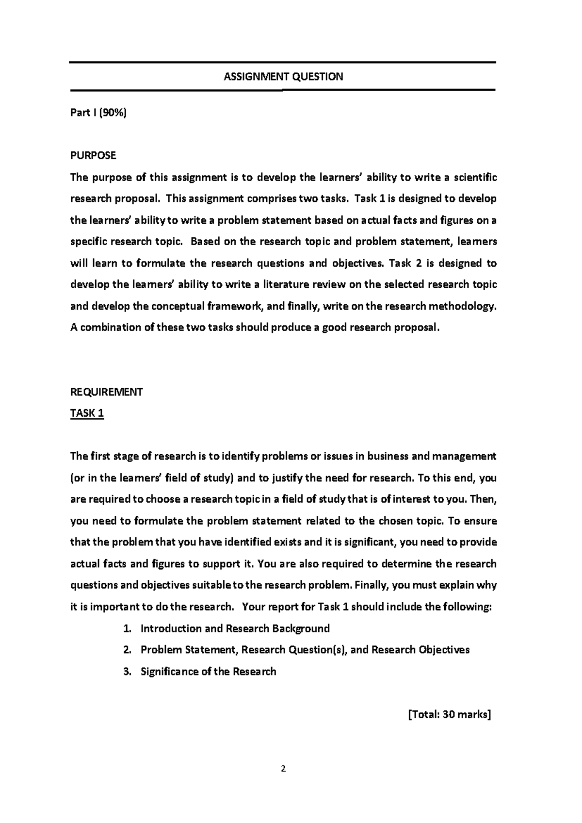 Research Methodology Assignment - Analysis - 2 ASSIGNMENT QUESTION Part ...