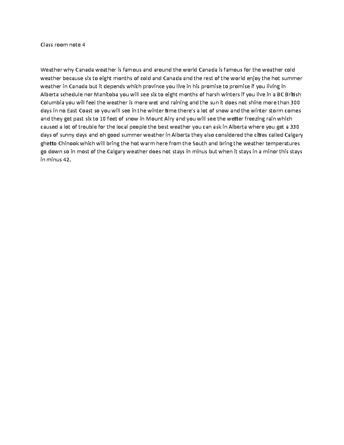 Class room note 4 - Studocu