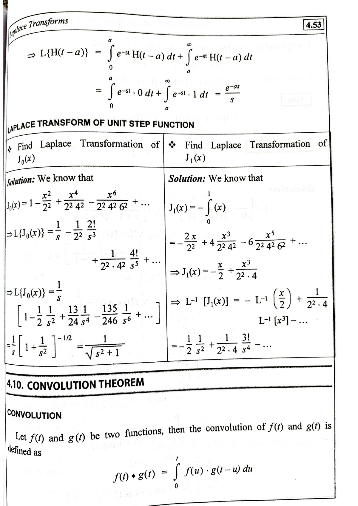 Laplace Transform - Convolution Theorem - Solved Questions - B.tech ...