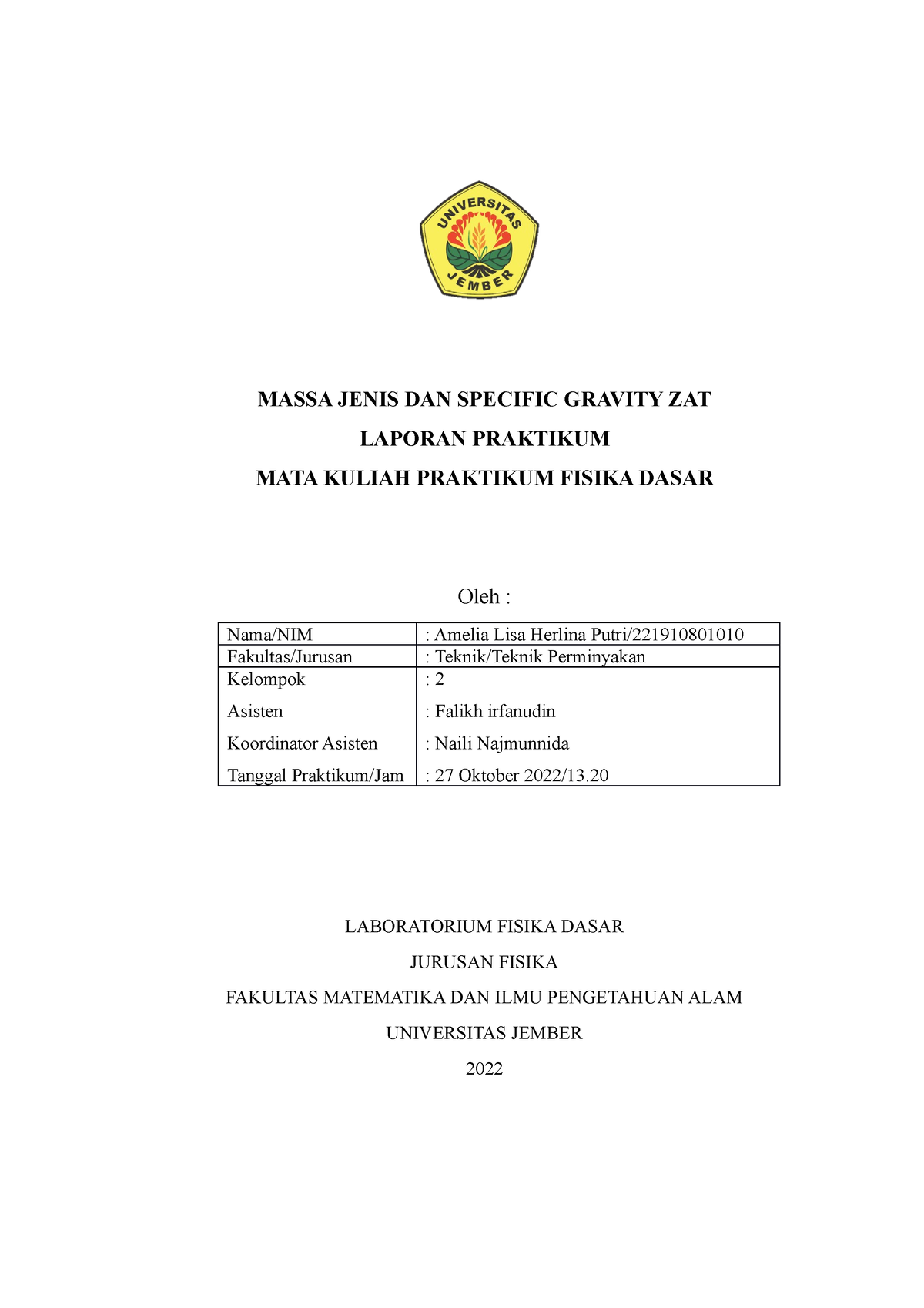 Massa Jenis Dan Specific Gravity Zat Massa Jenis Dan Specific Gravity