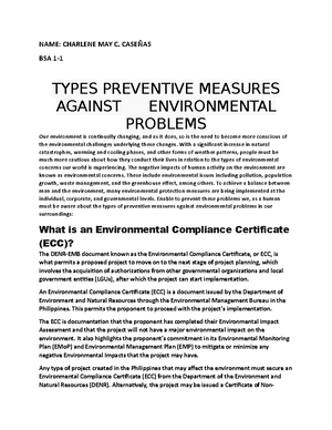 (Environmental Science) Charlene May BSA 1-1 - GE-ES Environmental ...
