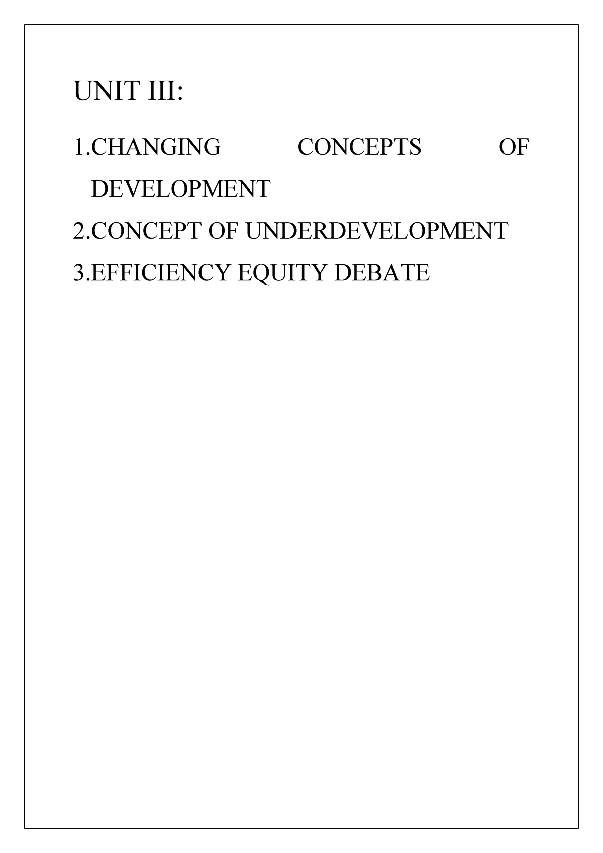 thesis of development and underdevelopment