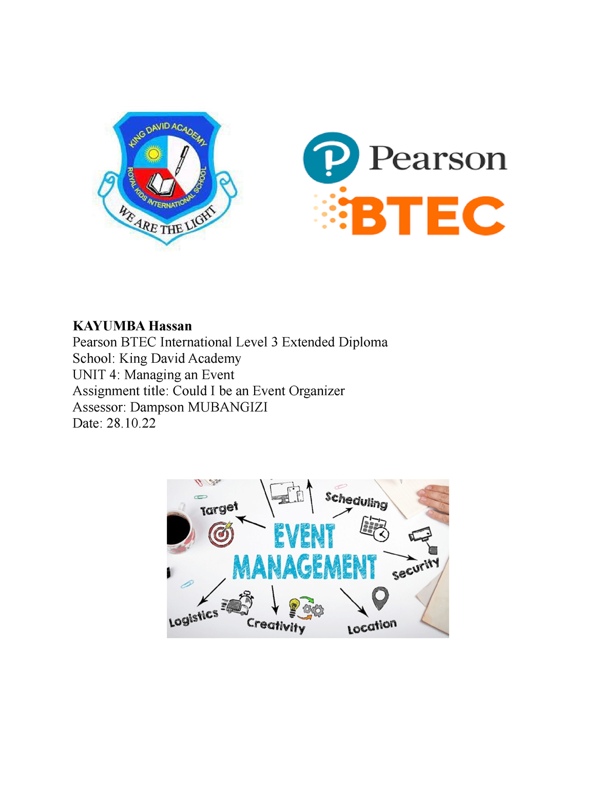 managing-an-event-final-kayumba-hassan-pearson-btec-international