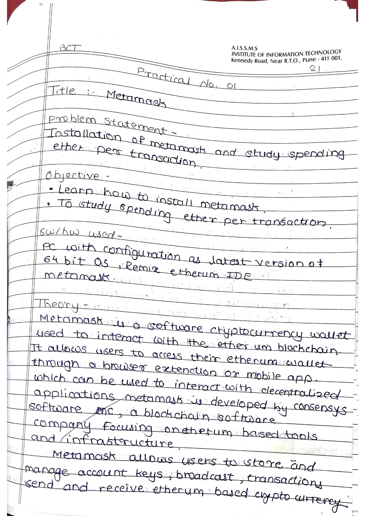 BCT 1 2 - BCT notes - Computer Engineering - Studocu