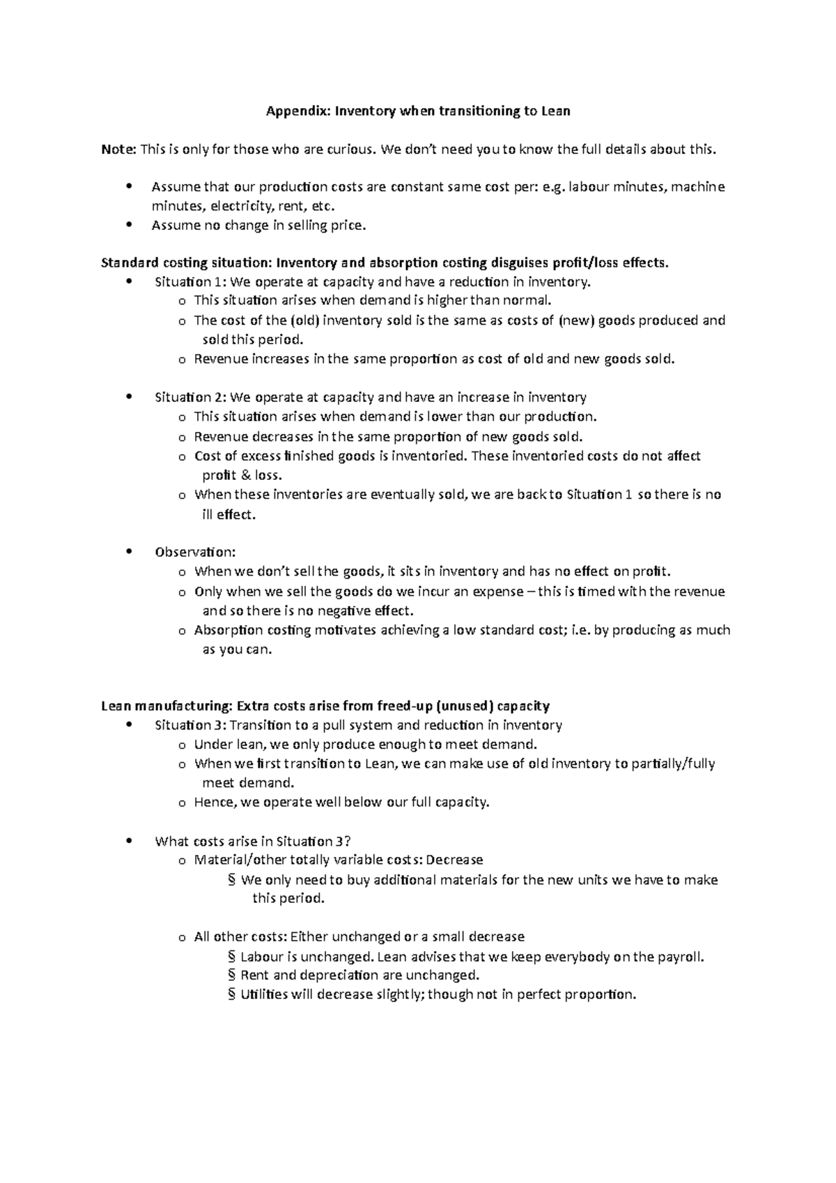 Appendix - Inventory - Management Accounting - Victoria University ...