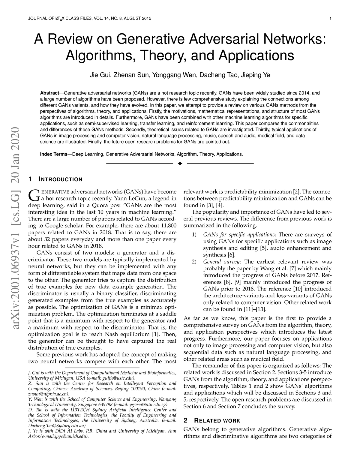 Generative Adversarial Networks - A Review On Generative Adversarial ...