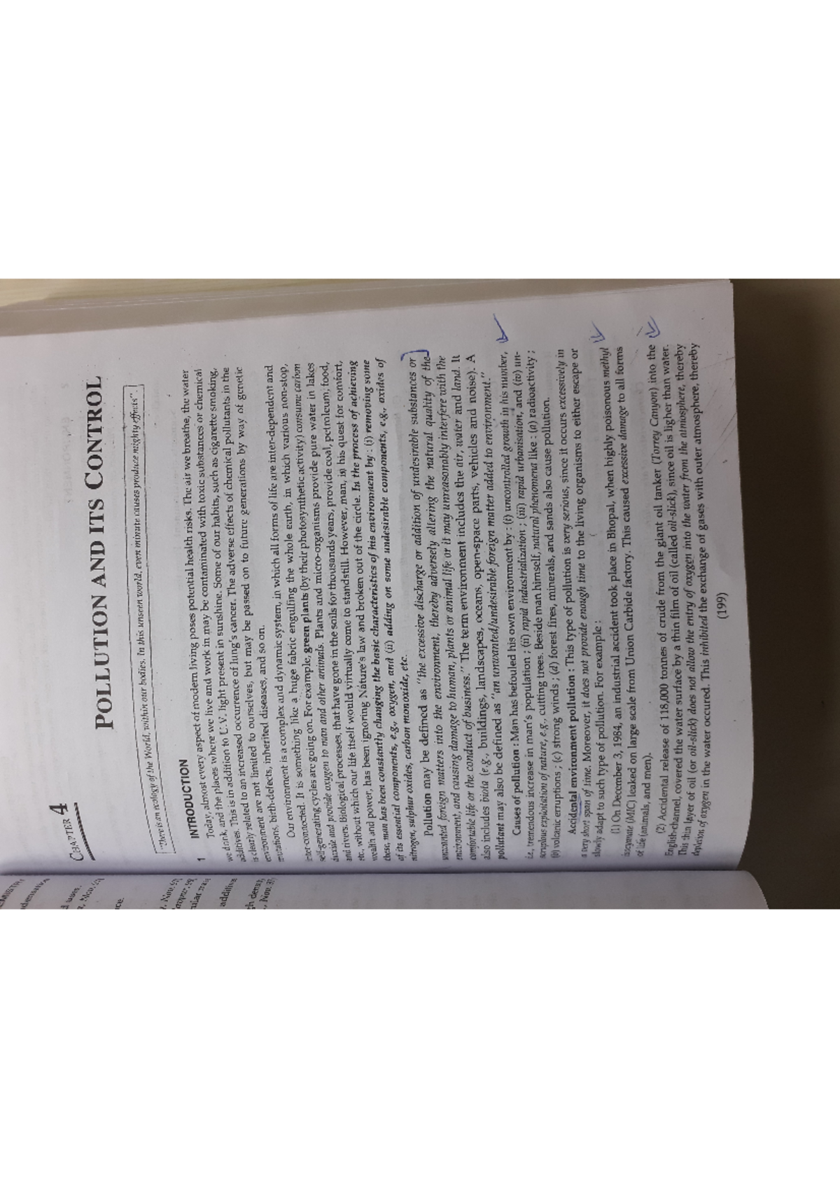 Air pollution - 4 CHAPTER POLLUTION AND ITS CONTROL World, within our ...