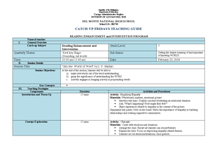 MIL DLL WEEK 1 - MEDIA AND INFO - GRADE 12 DAILY LESSON LOG School ...