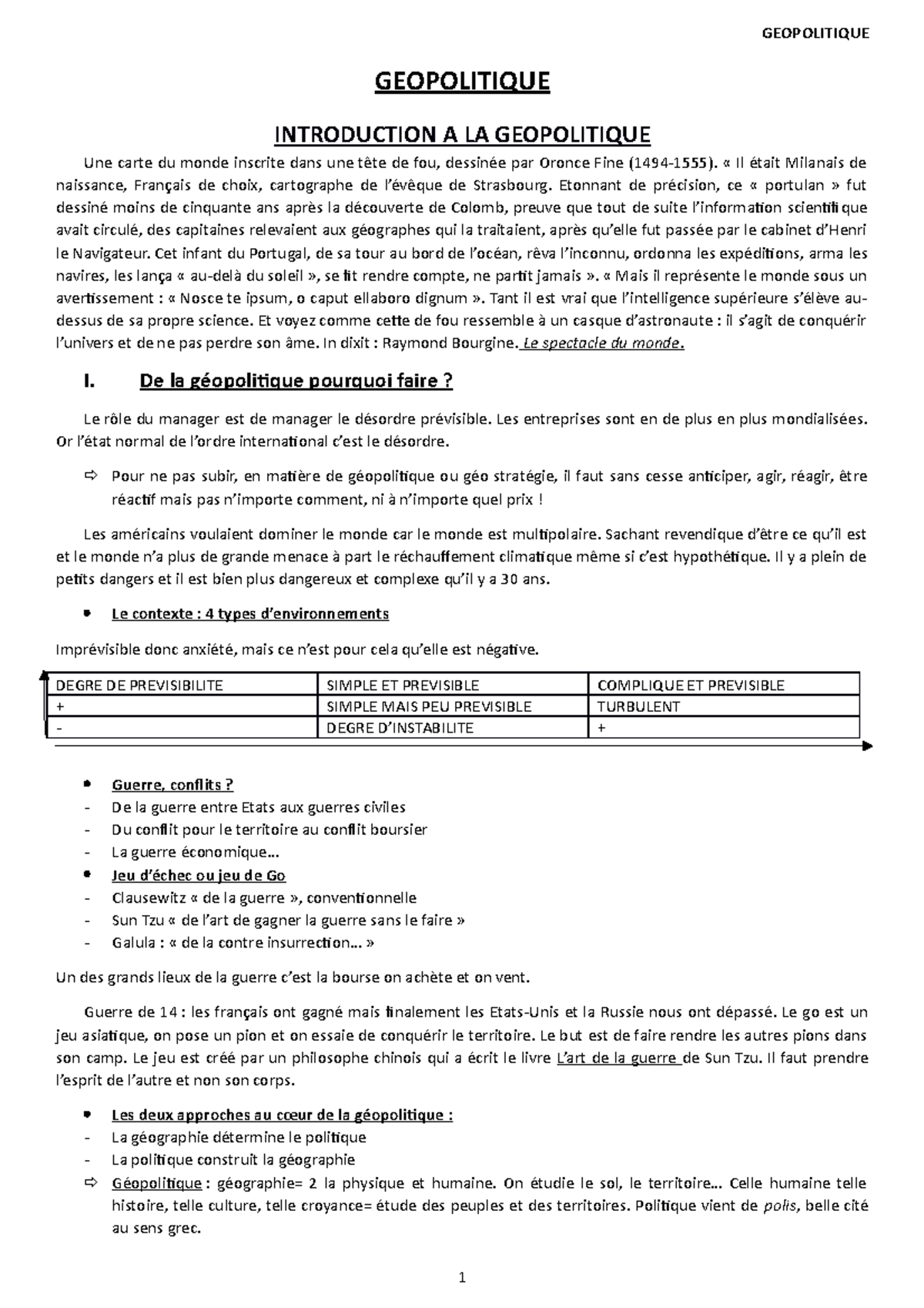 plan dissertation geopolitique