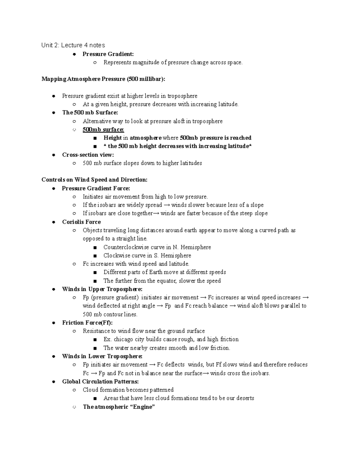 ESC 101 Unit 2 lecture 4 - Different types of winds and pressure ...