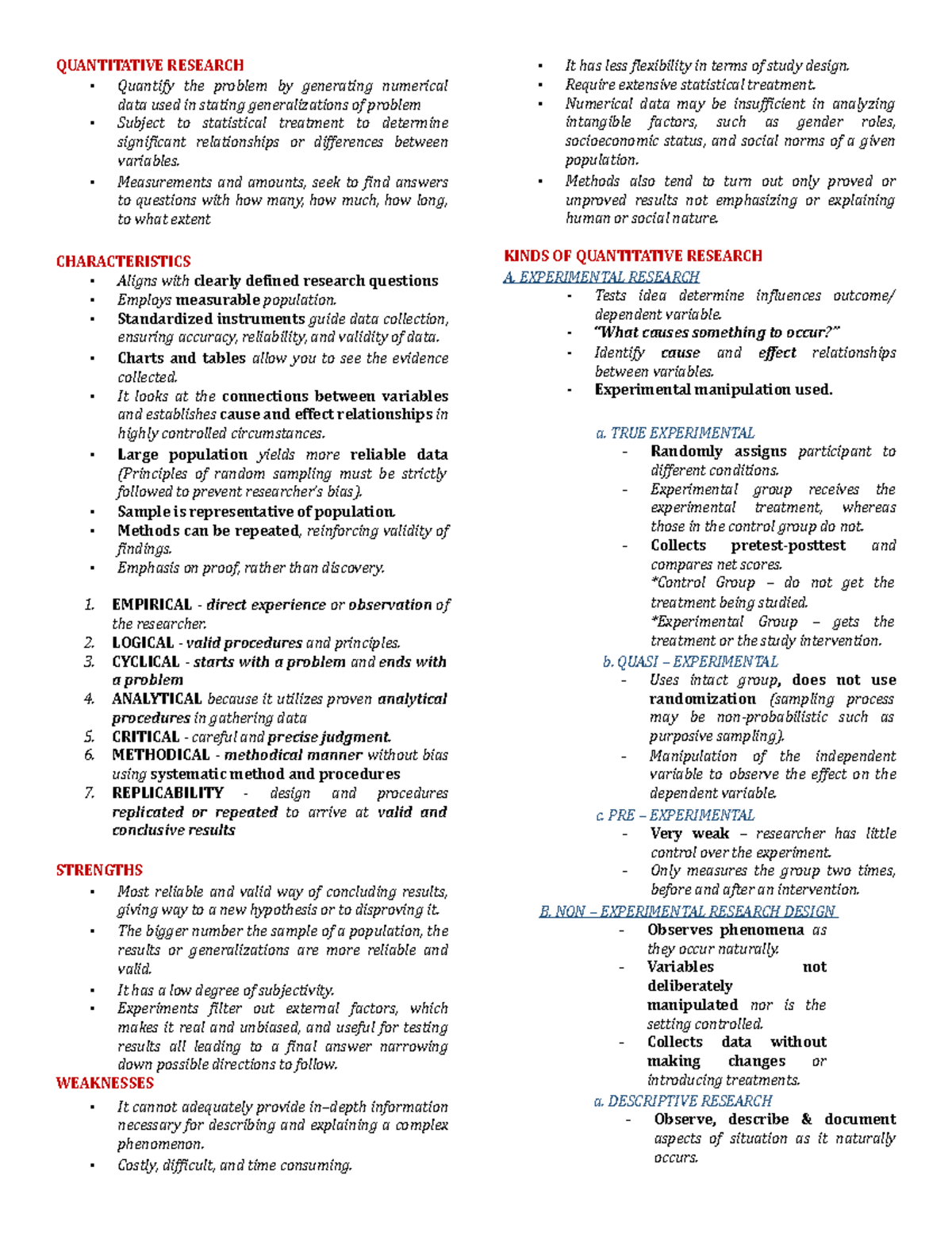 LAS1-5 - This is a Practical Research 2 notes and summary from LAS 1-5 ...