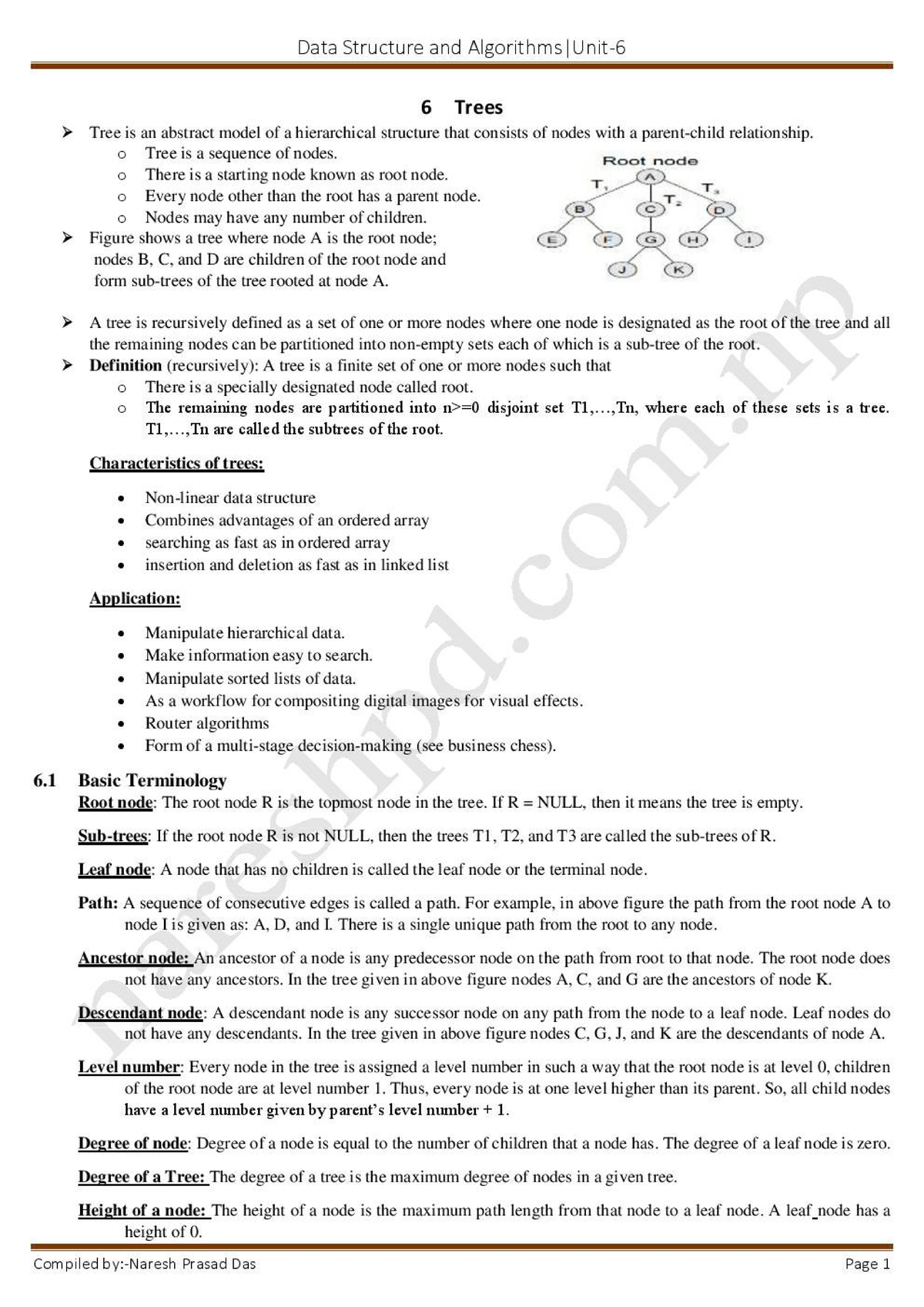 DSA Unit 6 - DSA Unit 6 - BEngineering - Studocu
