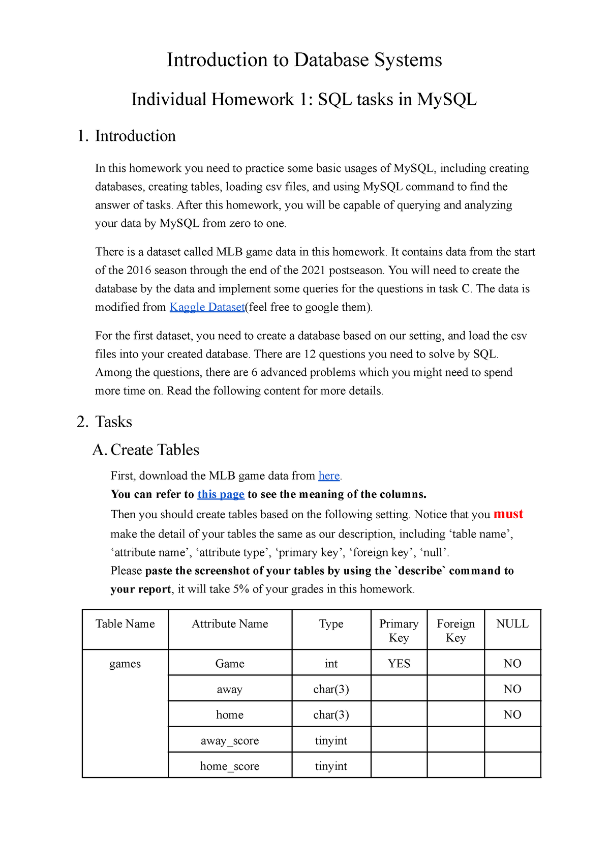 database systems homework solutions