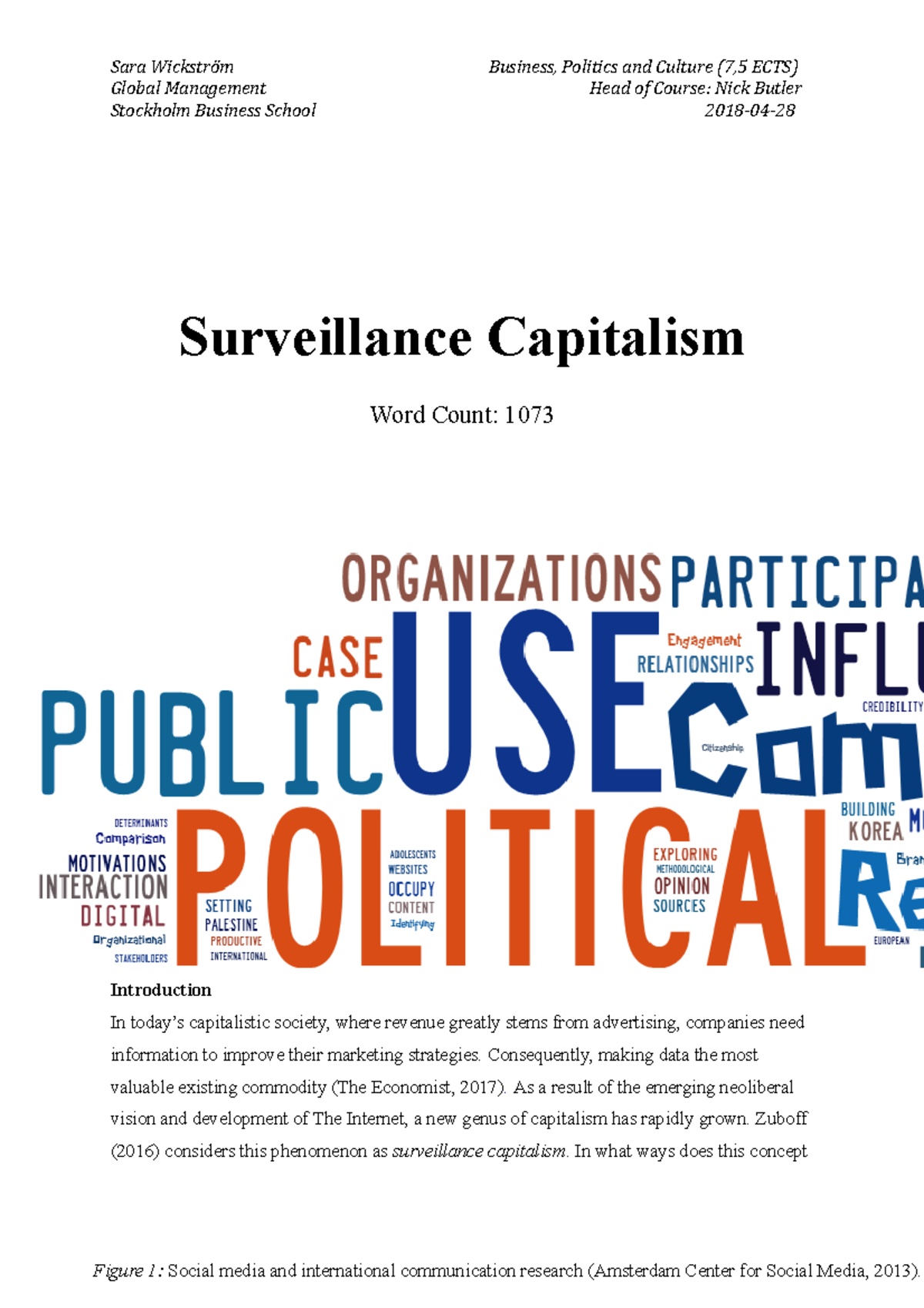 surveillance capitalism essay