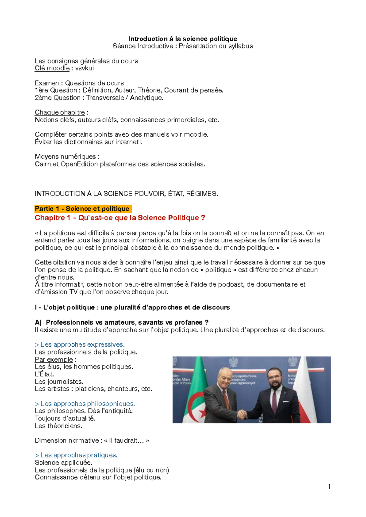 Chapitre 1 - Qu'est-ce que la science politique - Introduction à la ...