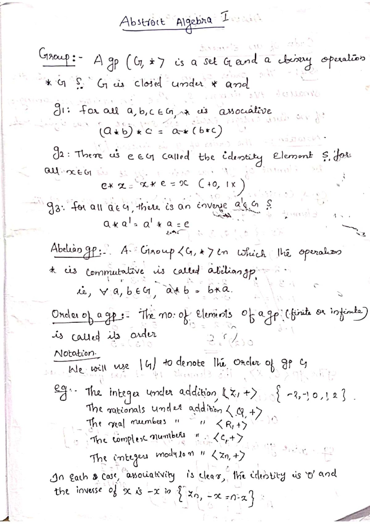 Abstract algebra 3 - very useful students - Subgp: A Selbset H of the G ...