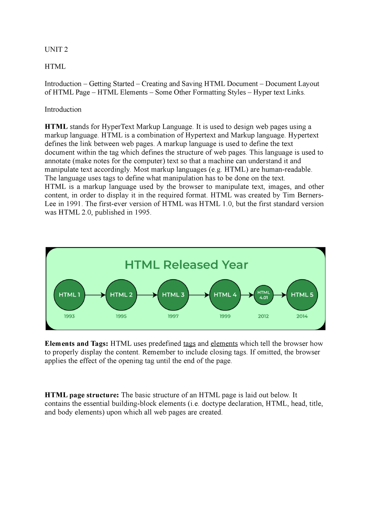 web-programming-unit-2-html-introduction-getting-started-creating