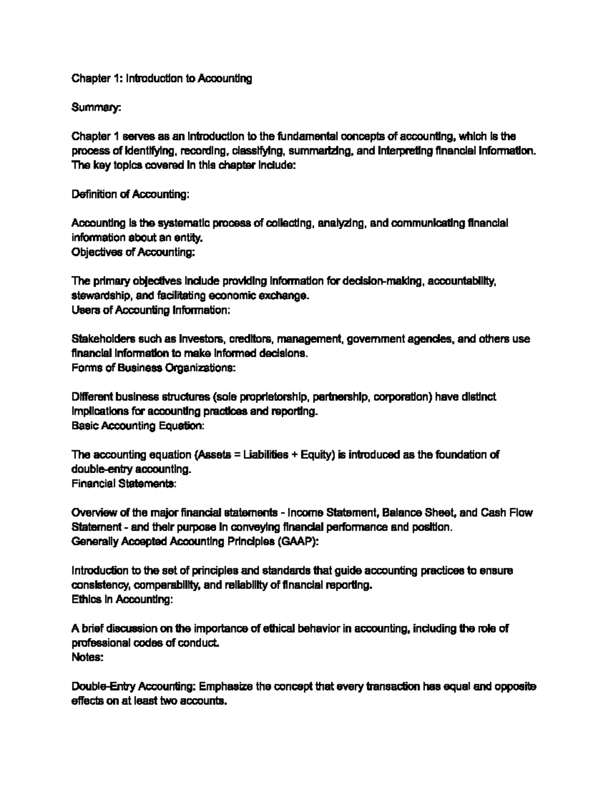 Acc100 Chapter 1 Acc 100 Studocu