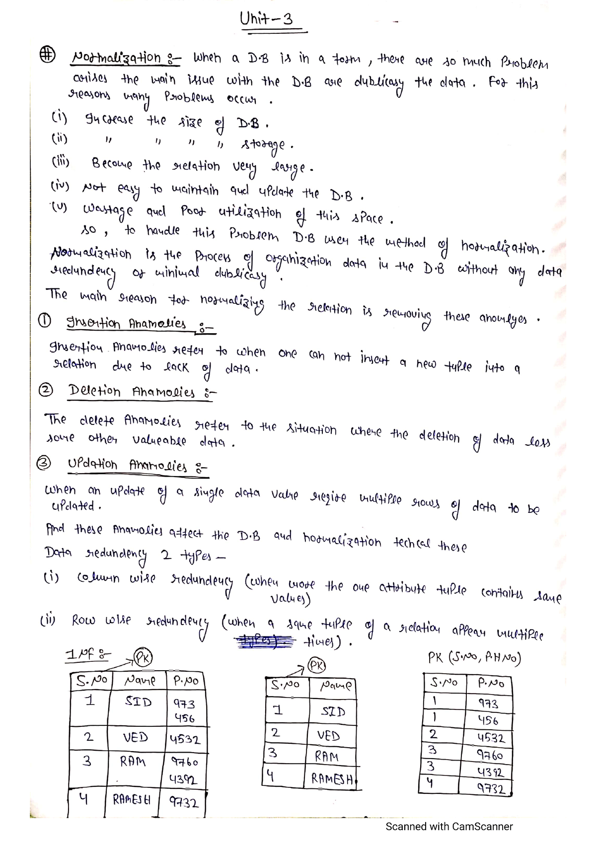 DBMS Unit 3 Semester 5 - B.tech - Studocu