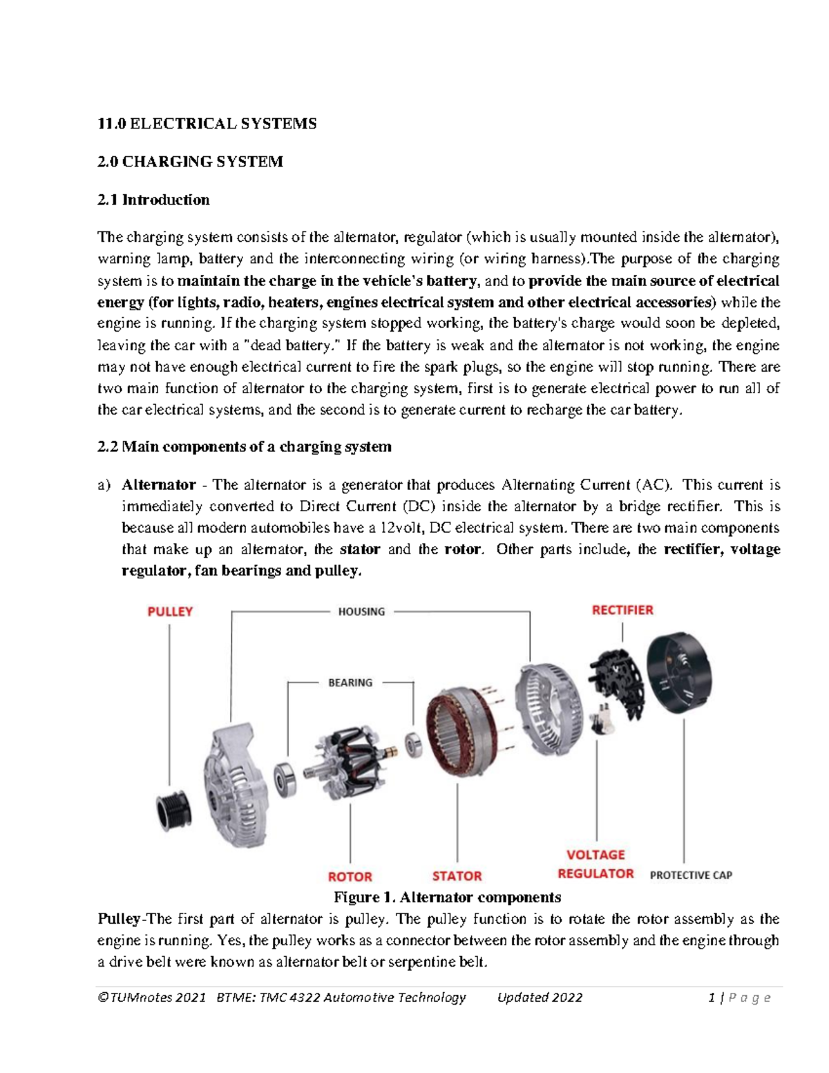 Notes 5. Auto Technology to - ©TUMnotes 2021 BTME: TMC 4322 Automotive ...
