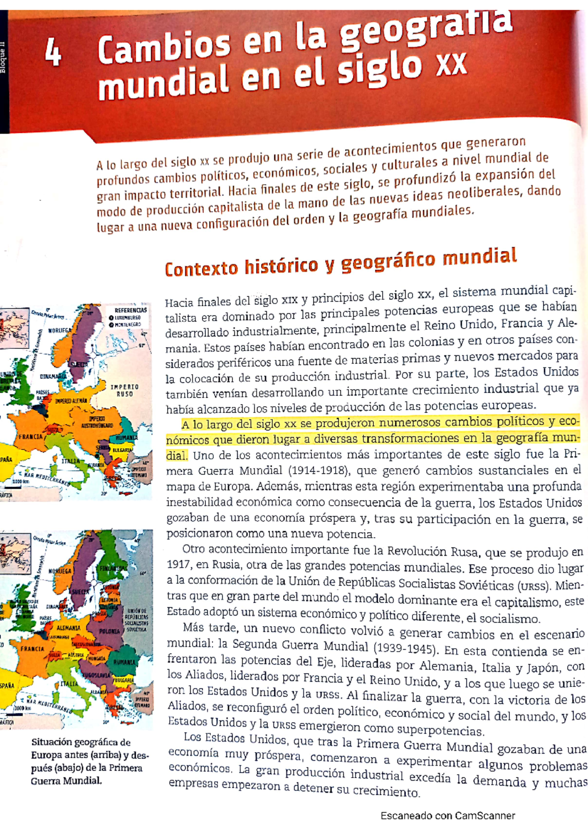Cap4 Geografía de la Argentina - 4 Cambios en la geografla mundial en ...