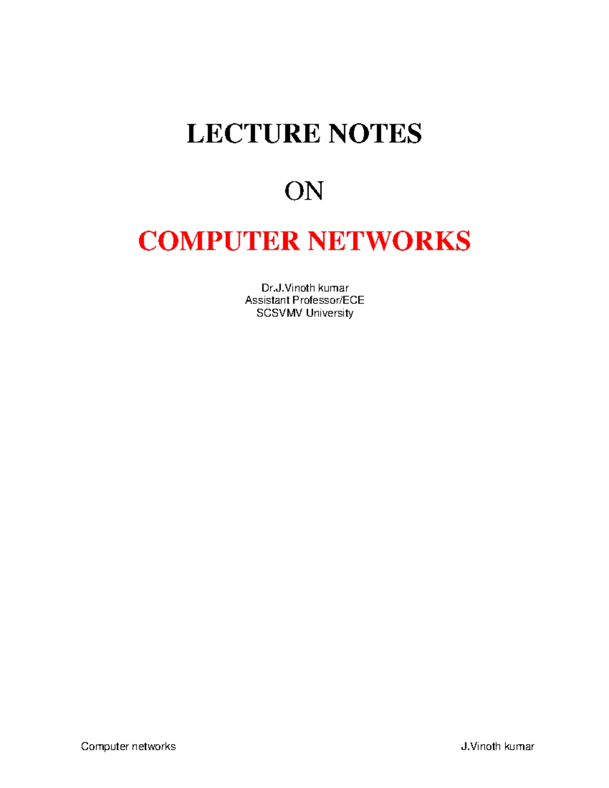 V CSE CS3591 CN Unit3 - computer networks - Computer science ...