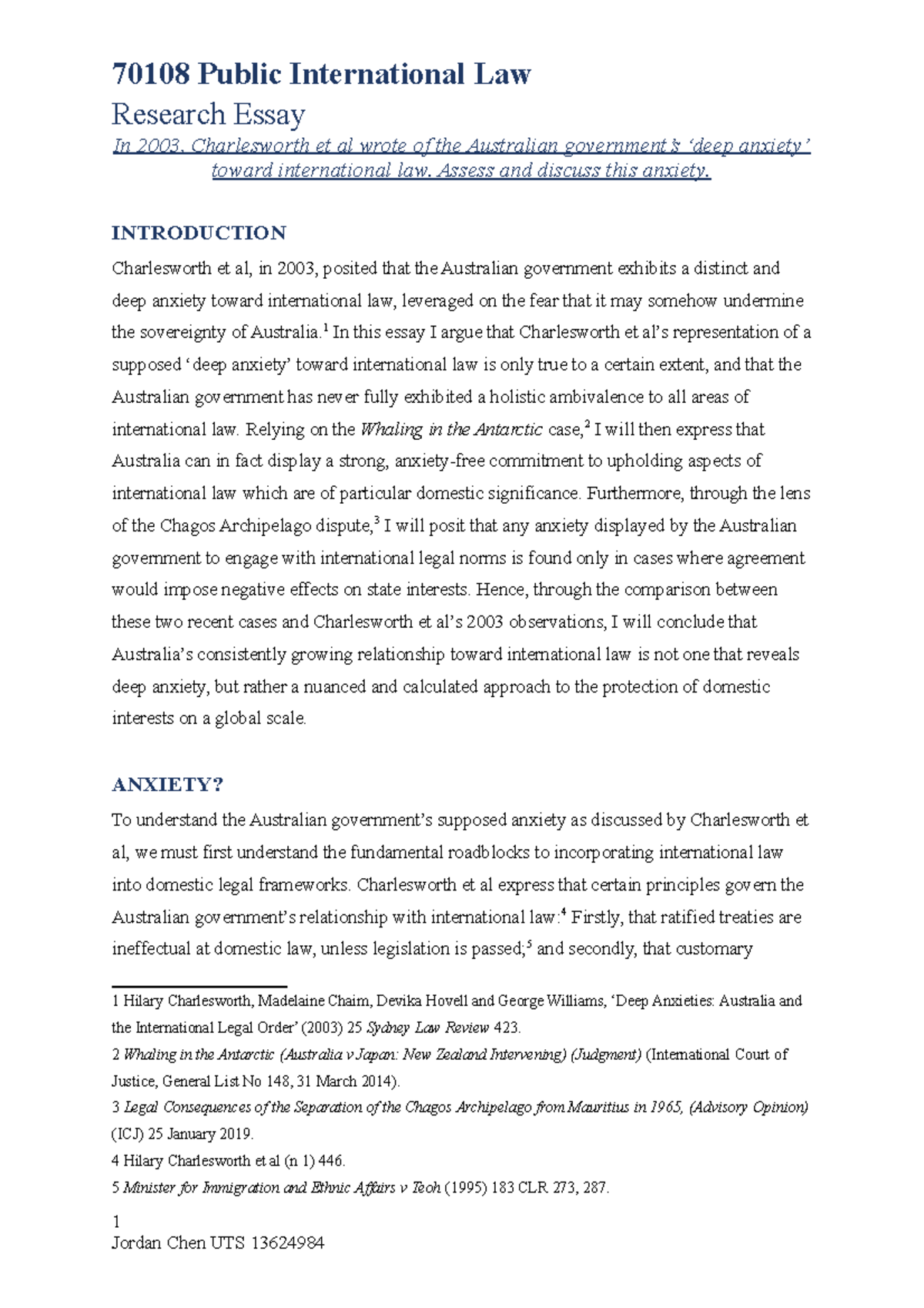 First class law essay example image