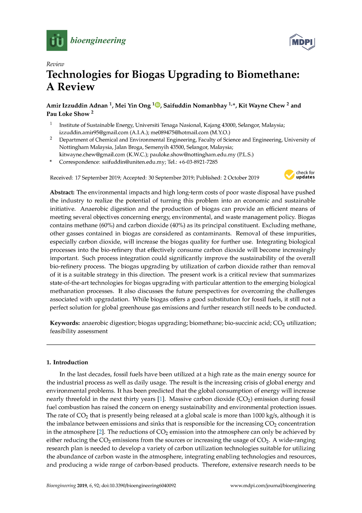 Bioengineering 06 00092 V2 - Bioengineering Review Technologies For ...