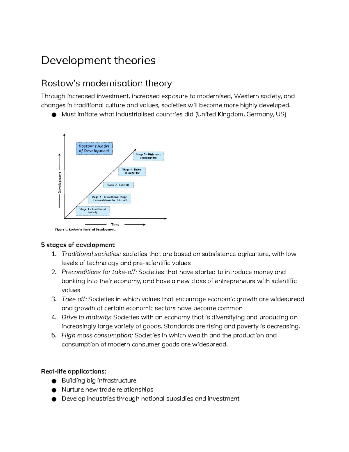 development-notes-development-theories-rostow-s-modernisation-theory