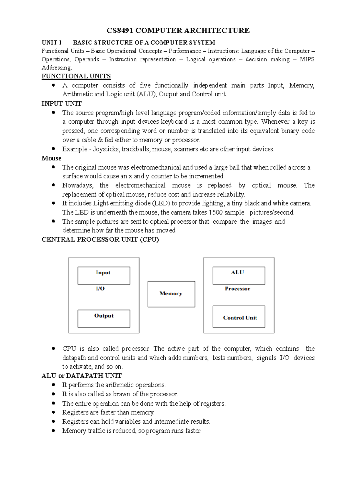 Unit1 basic structure of a computer system ...