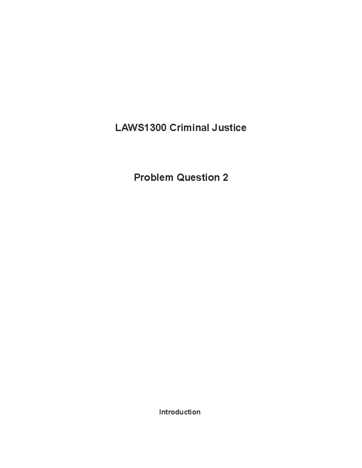 Criminal Justice Problem Question 2: Guilty Plea for Robbery Charges ...
