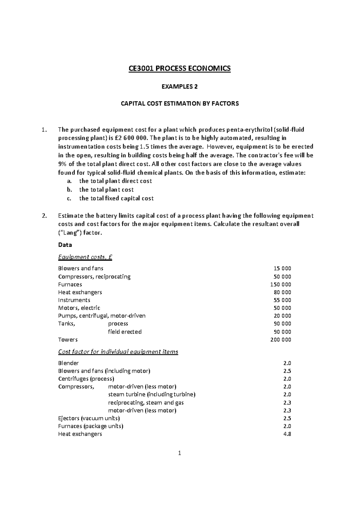 ce3001-examples-2-capital-costs-by-factors-2017-18-ce3001-process