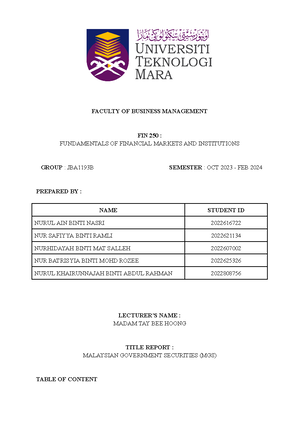 fin534 assignment 3