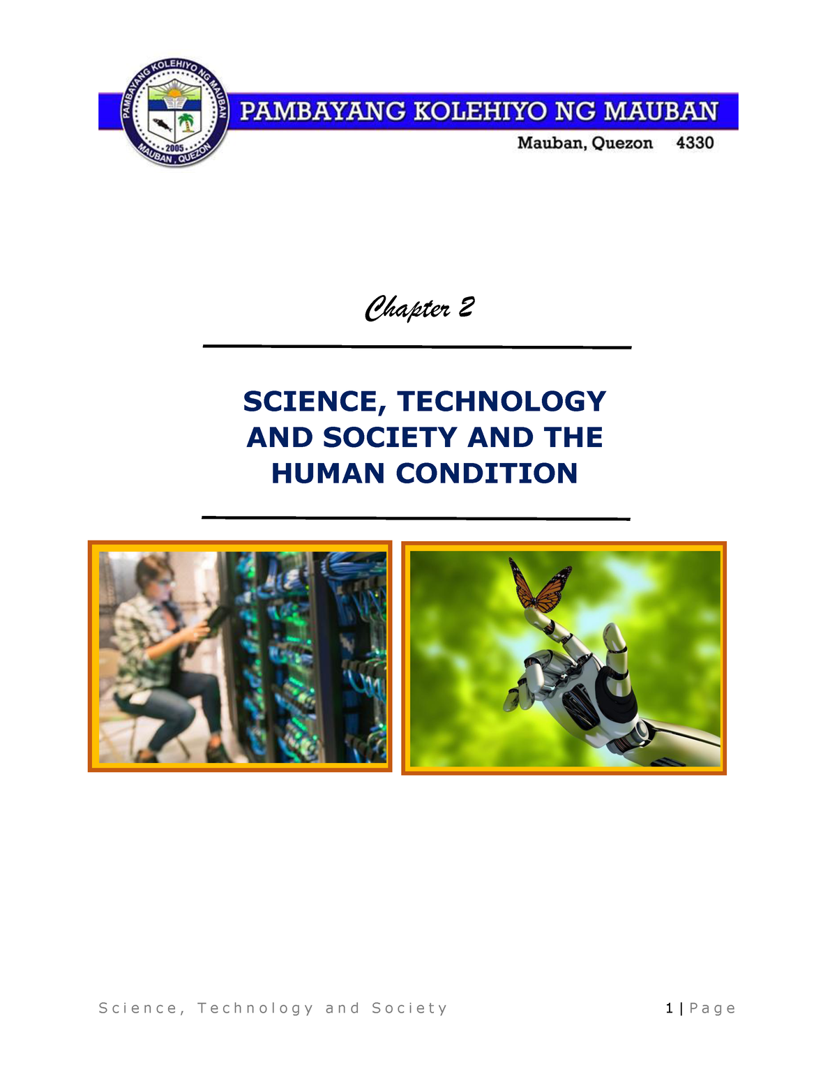 Social Science 2 Chapter 2 SCIENCE TECHNOLOGY AND SOCIETY AND THE 