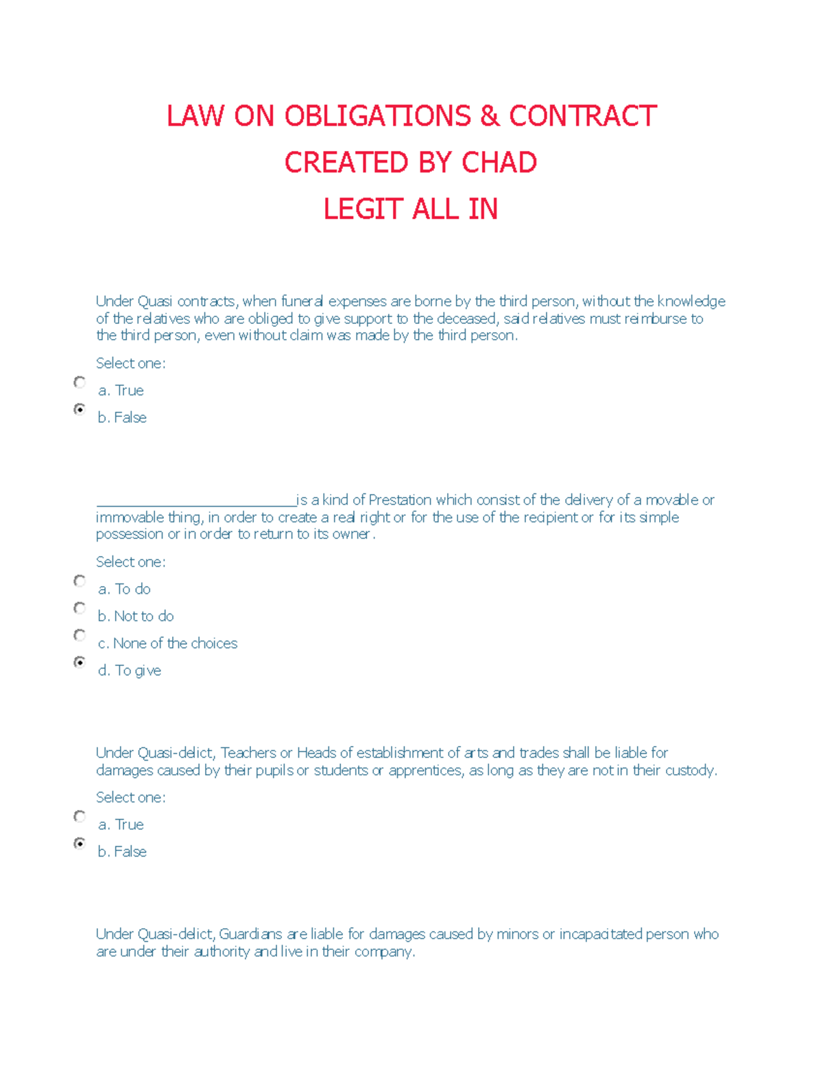 LAW-ON- Obliation- Contractsuprgdall-IN (2) - LAW ON OBLIGATIONS ...
